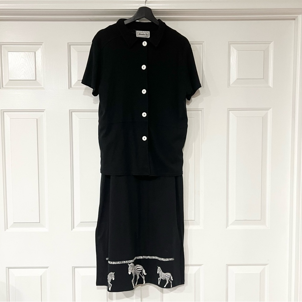 Alexandra Lee | Vintage Zebra 2pcs Set Dress
